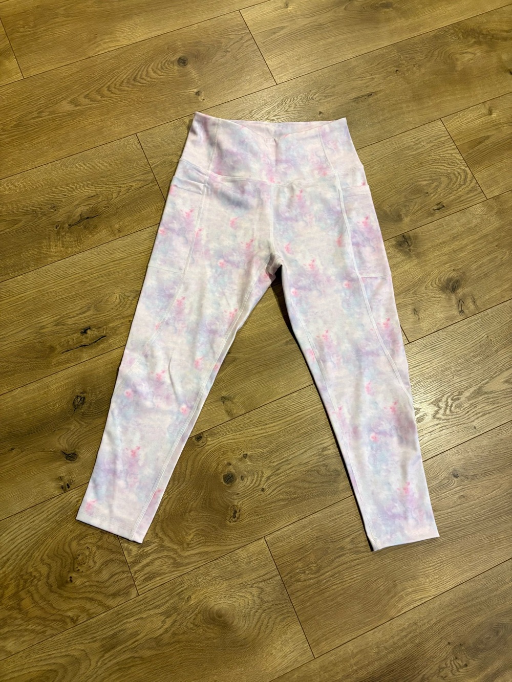 Nicole Miller Sport Women's Leggings - S - Multicolor Tie Dye Pockets - Picture 1 of 7